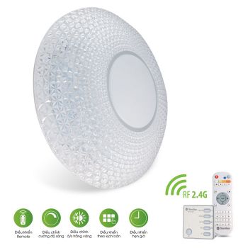 Đèn LED ốp trần 500/40W - điều khiển bằng Remote